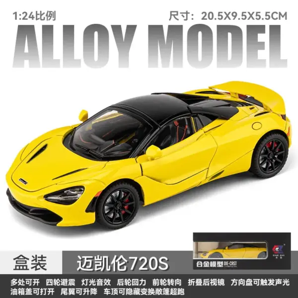 1:24 McLaren 720S Diecast Model Car - Image 6