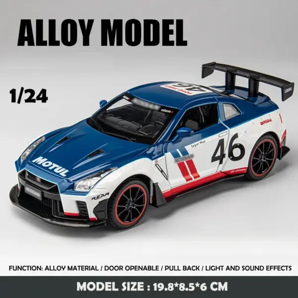 Nissan GTR 1:24 Diecast Model Car - Image 9
