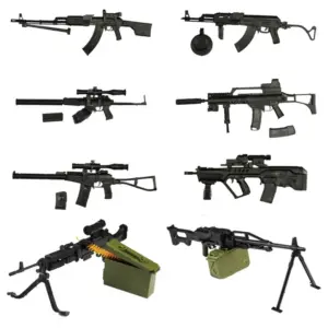 1:6 Scale Action Figure Weapons Set - 8 Pieces