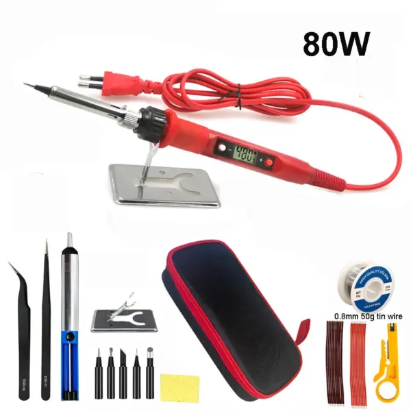 80W Adjustable Digital Soldering Iron Kit - Image 13