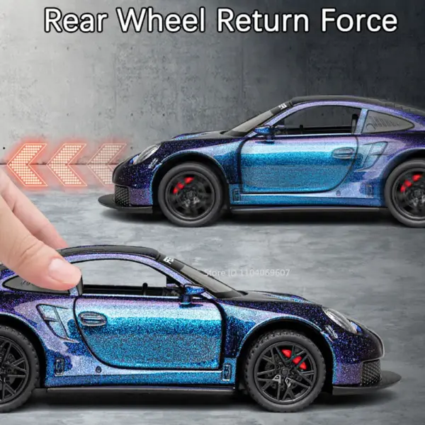 1:32 GT3RS Diecast Model Car with Sound & Light - Image 5