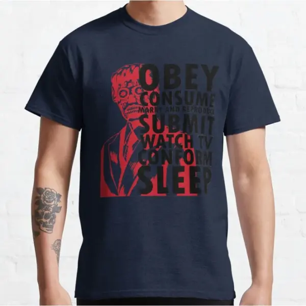 Vintage Alien Graphic T-Shirt for Men - Image 4