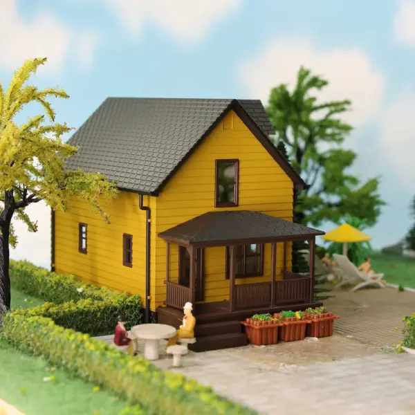 Evemodel HO Scale 1:87 Model Village House - Image 6