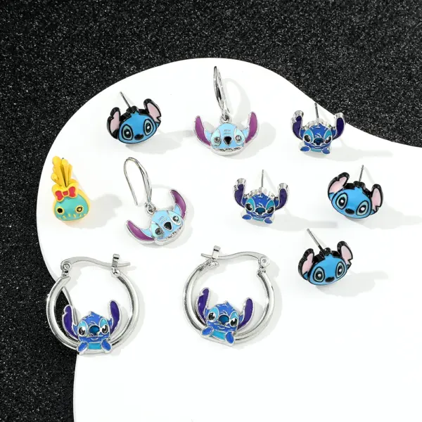 Disney Stitch Flower Stud Earrings - Image 5