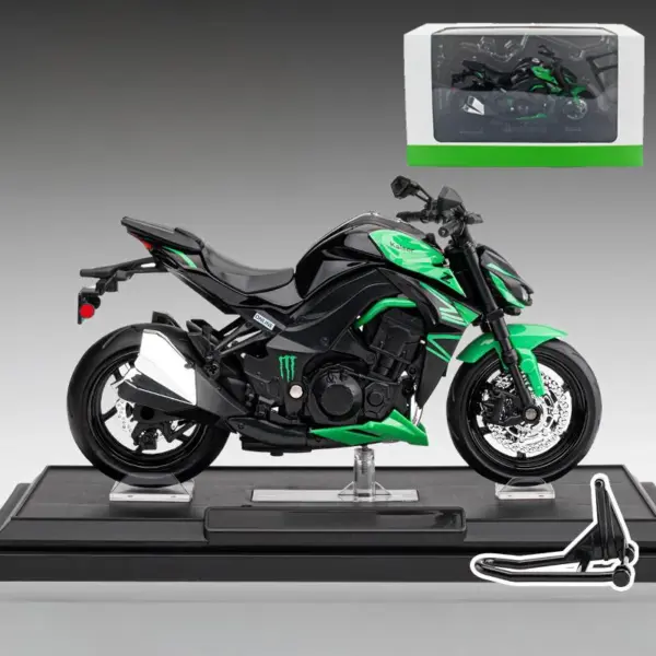 1:12 Kawasaki Z1000 Diecast Motorcycle Model - Image 8