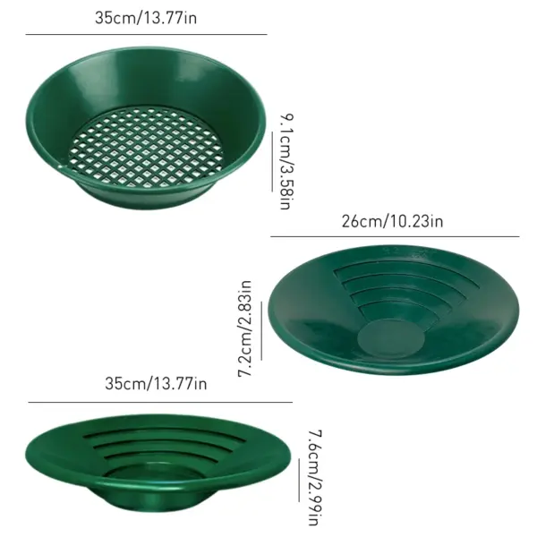 Gold Panning Sieve Set for 10/14/15 Inch Pans - Image 2