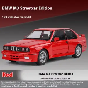 1:24 BMW M3 E30 1988 Alloy Model Car 30 S3f176c42bc8c46baa54cdfb330dab256a