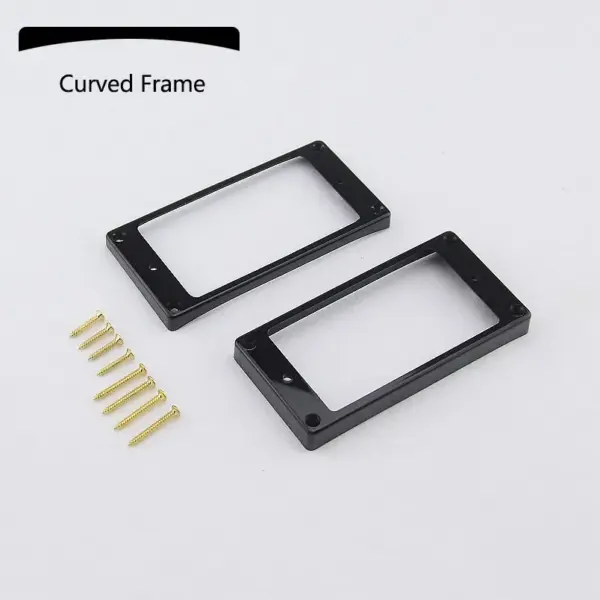Humbucker Pickup Mounting Frames Set Ivory Black - Image 8