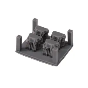 4PCS Resin Oil Drum Models for Ship Display
