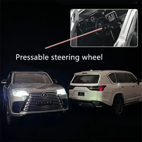 1:24 Diecast Metal LX600 SUV Model Car - Image 6