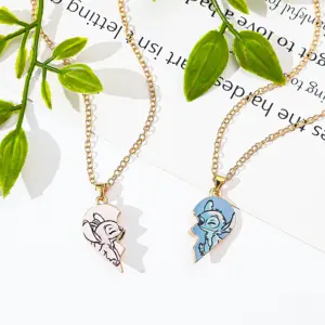 Couples Heart Pendant Friendship Necklace 10 S3fd1adc7502a40d38e26d18068ace0ban