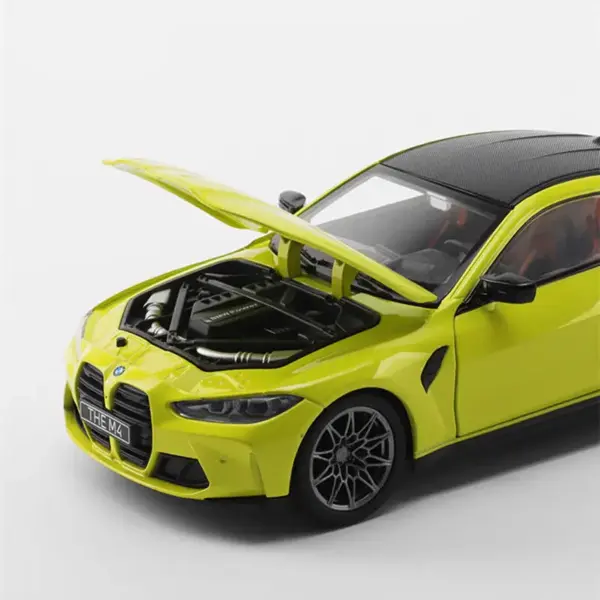 1:23 BMW M4 G82 Diecast Sports Car Model - Image 4
