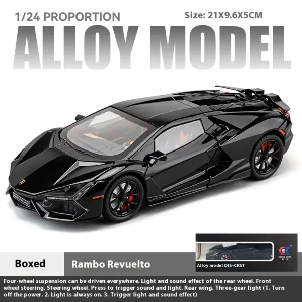 1:24 Lamborghini Revuelto Alloy Diecast Model Car - Image 10