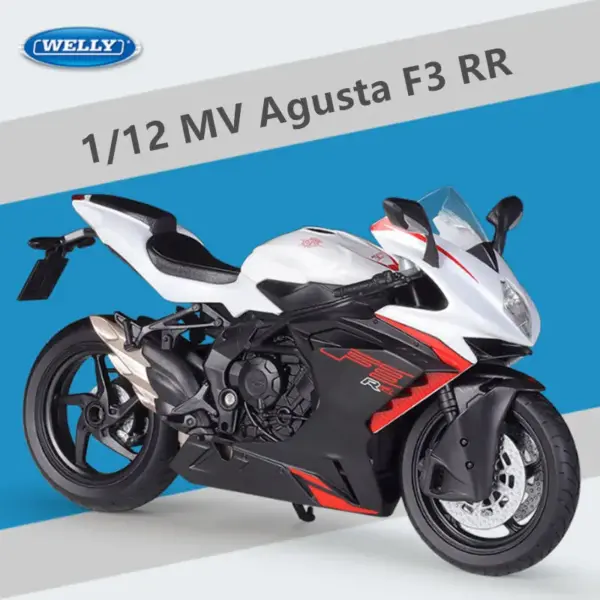 WELLY 1:12 MV Agusta F3 RR Diecast Motorcycle - Image 3