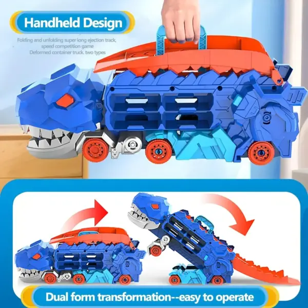 Transport Dinosaur Truck with Race Track - Image 4