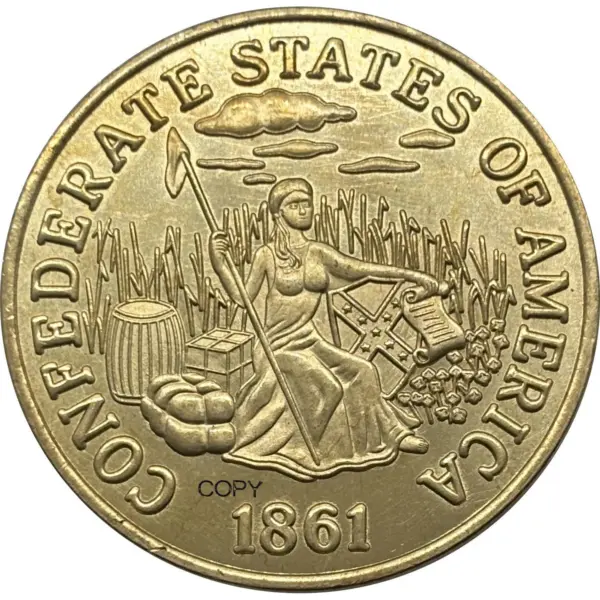 Confederate CSA 20 Dollar Commemorative Coin - Image 2