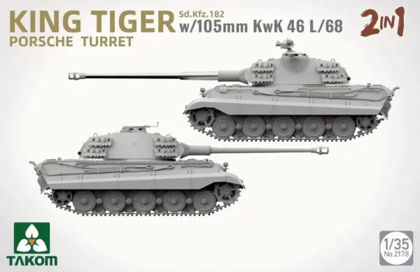 Takom 1/35 King Tiger Sd.Kfz.182 Model Kit