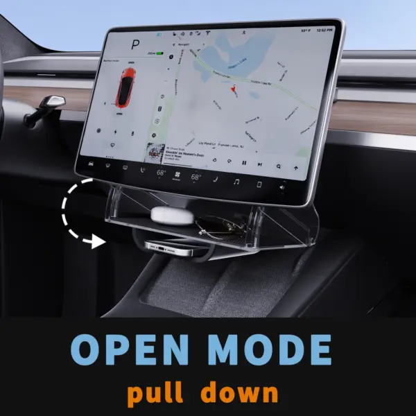 Hidden Screen Storage Organizer for Tesla Model 3/Y - Image 2