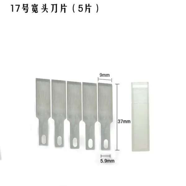Non-slip Metal Scalpel with 10 SK5 Blades - Image 9