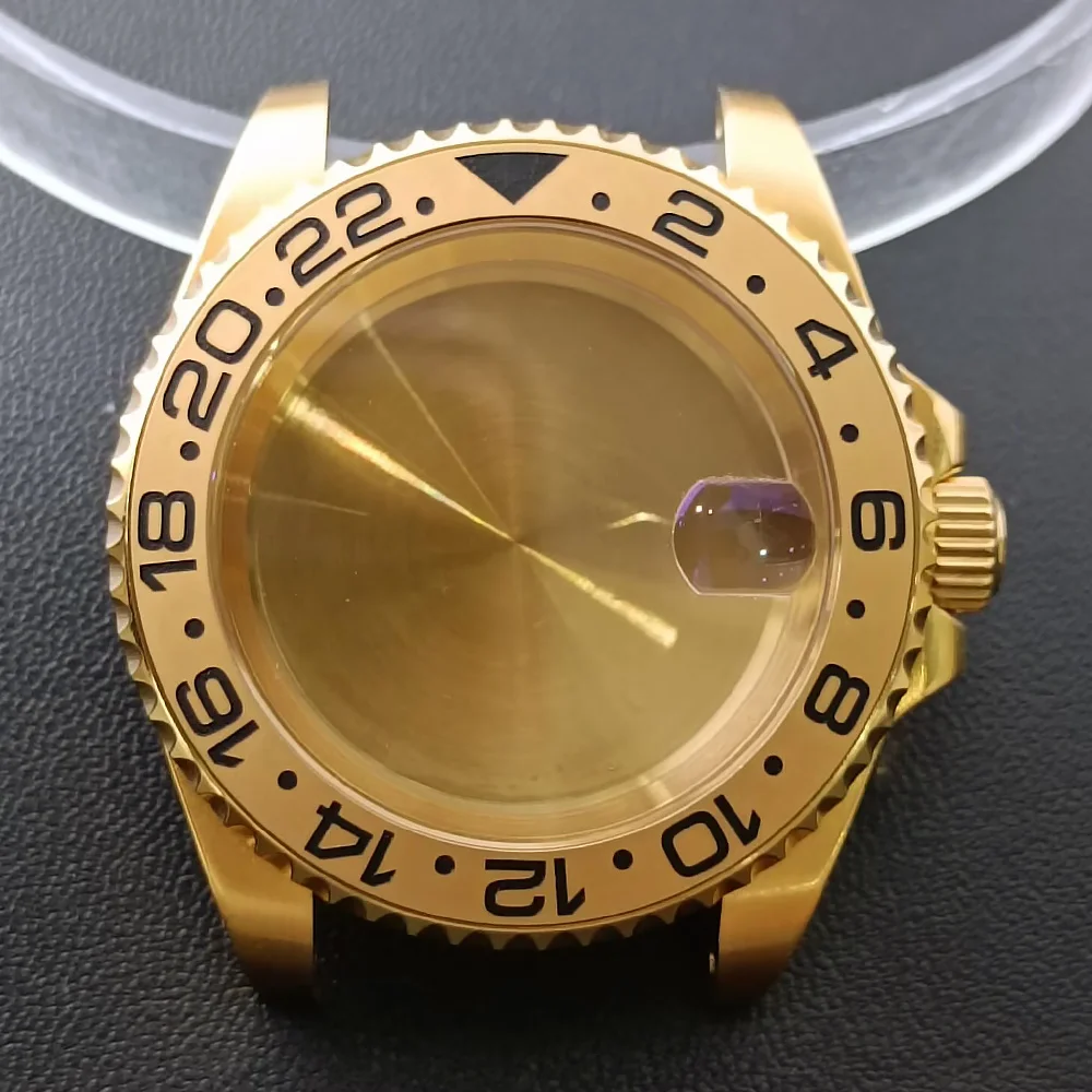 NH35 GMT Steel Watch Case 40.5mm Silver 18 NH35 GMT Steel Watch Case 40.5mm Silver - Image 18