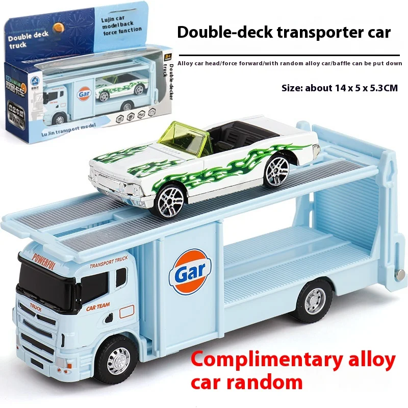 1:64 Alloy Diecast Double Decker Container Truck 16 1:64 Alloy Diecast Double Decker Container Truck - Image 16