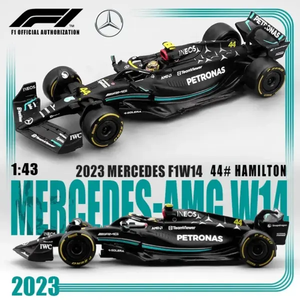 Bburago 1:43 F1 Racing Car Model Red Bull RB20 - Image 4