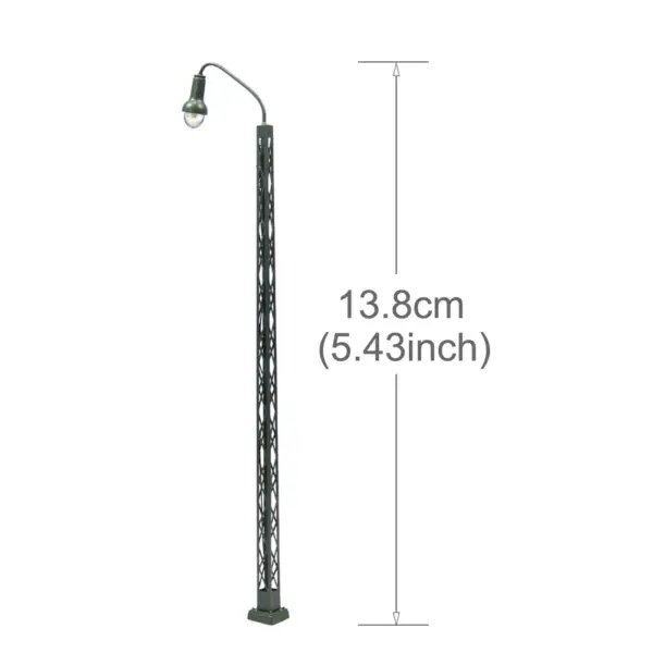 3pcs Lighted Lamp Lattice Mast for Rail Models - Image 8