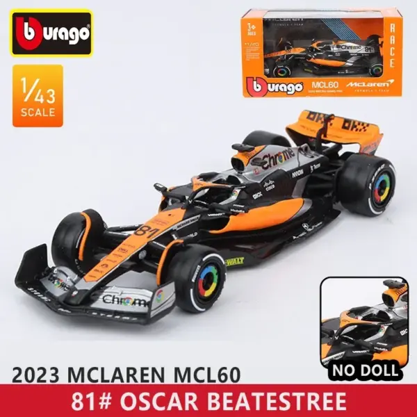 Bburago 1:43 F1 Racing Car Model Red Bull RB20 - Image 13
