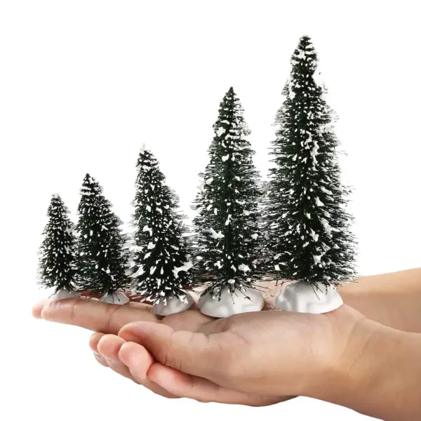 Miniature Snowy Pine Trees - 20 Pack - Image 2