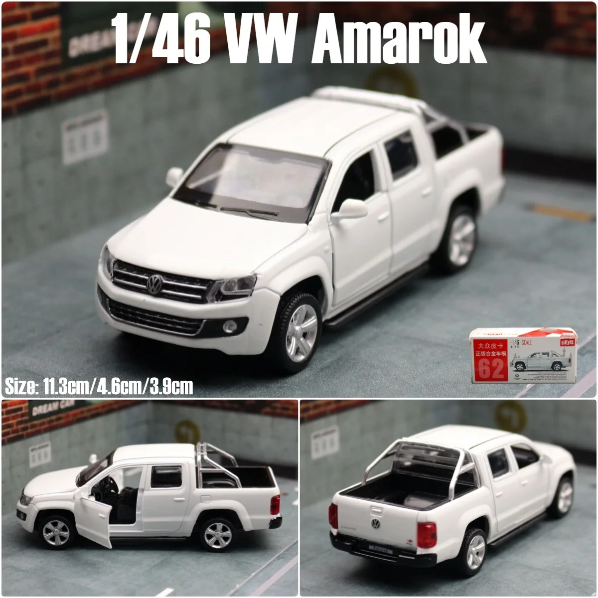1:46 Alloy Volkswagen Amarok Pickup Model 7 1:46 Alloy Volkswagen Amarok Pickup Model - Image 7