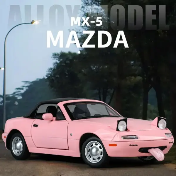 1:24 Mazda MX-5 Model Car Alloy with Sound - Image 6