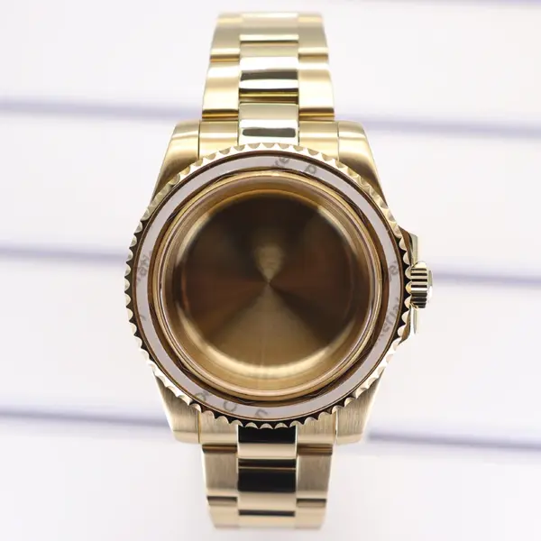 Gold 40mm Watch Case for Seiko Eta Miyota - Image 9