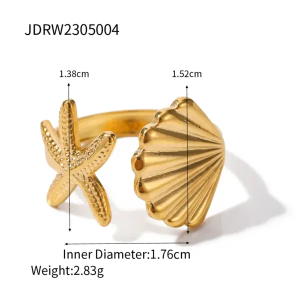 Textured Stainless Steel Stud Earrings for Summer - Image 11