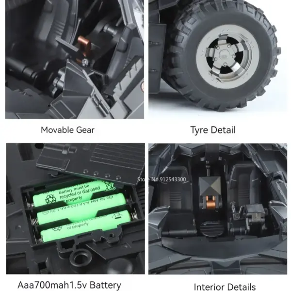 1:18 Scale Batmobile Model with Sound Features - Image 3