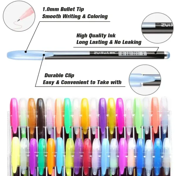 48 Pcs Glitter Gel Pen Set for Art - Image 2