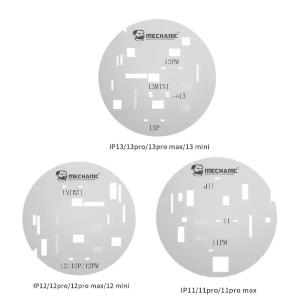 UFO Steel Stencil 3pcs for iPhone Screen Repair - Image 6