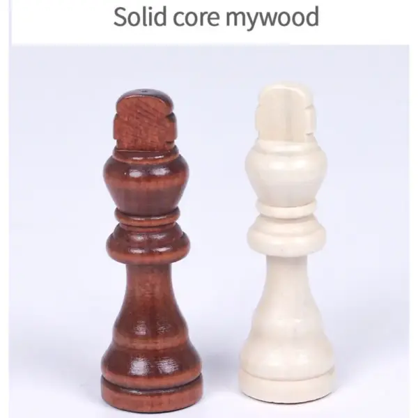 Wooden Chess Set with 32 Staunton Pieces - Image 2