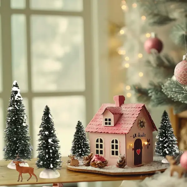 Miniature Snowy Pine Trees - 20 Pack - Image 5
