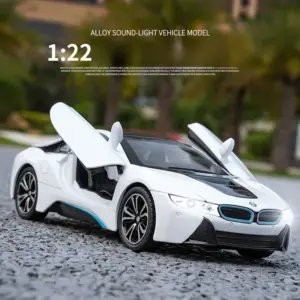 1/22 BMW I8 Sport Car Model with Lights 10 S4307e51a856f42979753b79e1215020e7
