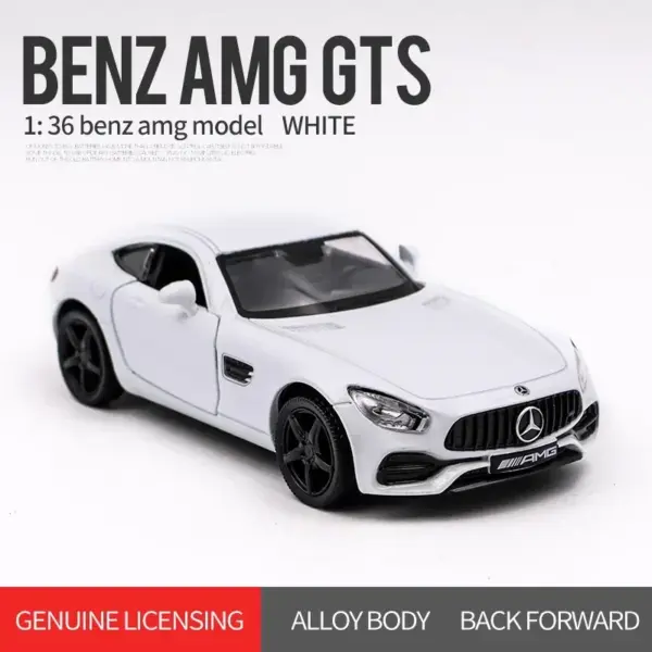 Mercedes Benz AMG GTS Diecast Model Car 1:36 - Image 7