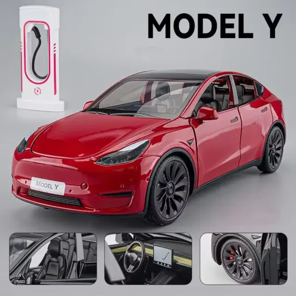 1:24 Alloy Model Y 3 S SUV Diecast Car - Image 32