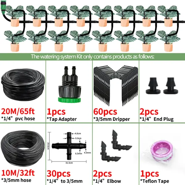 Drip Irrigation Kit for Greenhouse Garden - Image 7