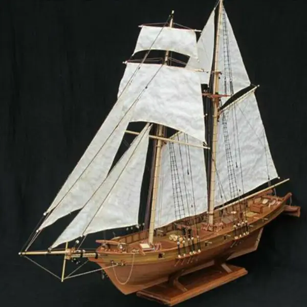 1/96 Scale Wooden Model Sailboat Kit - Image 7