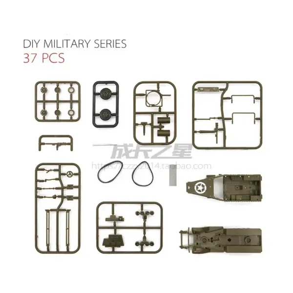 1/72 M3A1 Half-track WWII Model Kit - Image 6