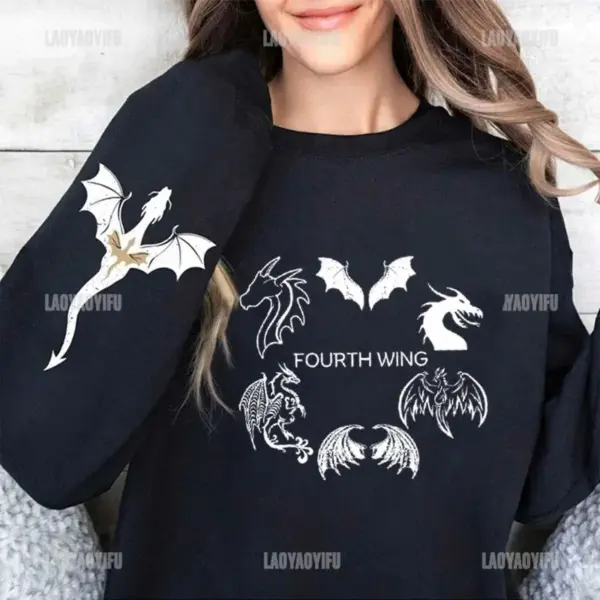 Basgiath War College Print Hoodie for Women - Image 15