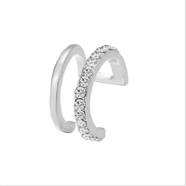 Silver Leaf Clip Earrings Set for Women and Men - Image 20