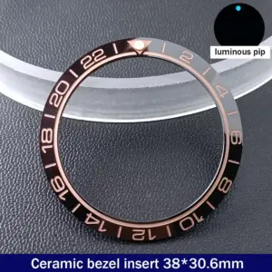 Ceramic Bezel Insert for 40mm Men's Watch 256 S44f3c84550b6429e8b50bc258de1dccdG