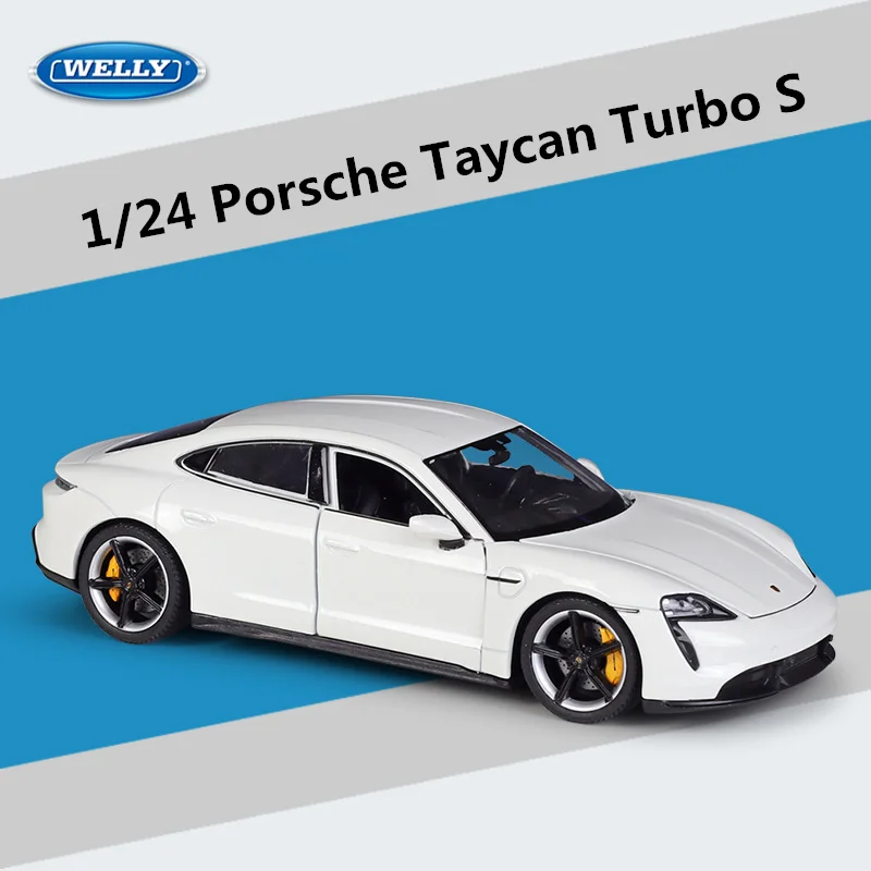 Welly 1:24 Porsche Taycan Turbo S Diecast Model 9 Welly 1:24 Porsche Taycan Turbo S Diecast Model - Image 9