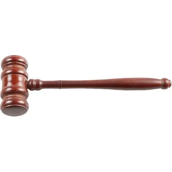 Handcrafted Walnut Wood Judge Hammer Gavel - Image 8