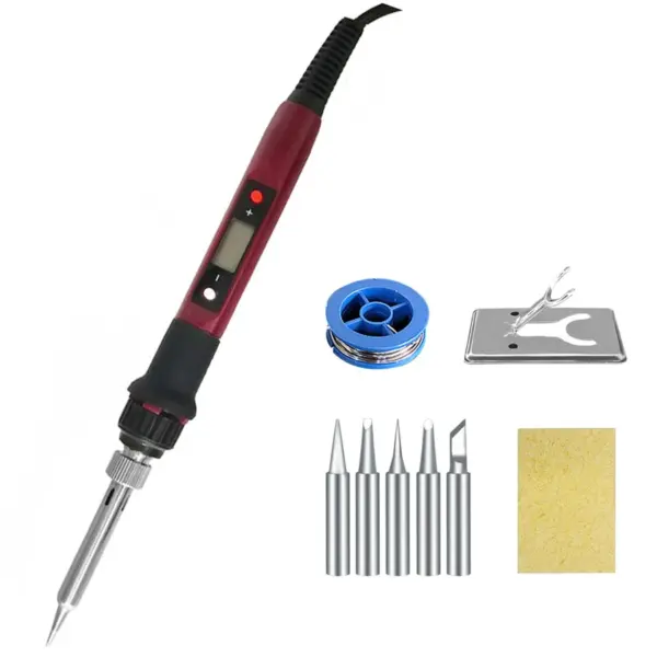 80W Adjustable Digital Soldering Iron Kit - Image 8